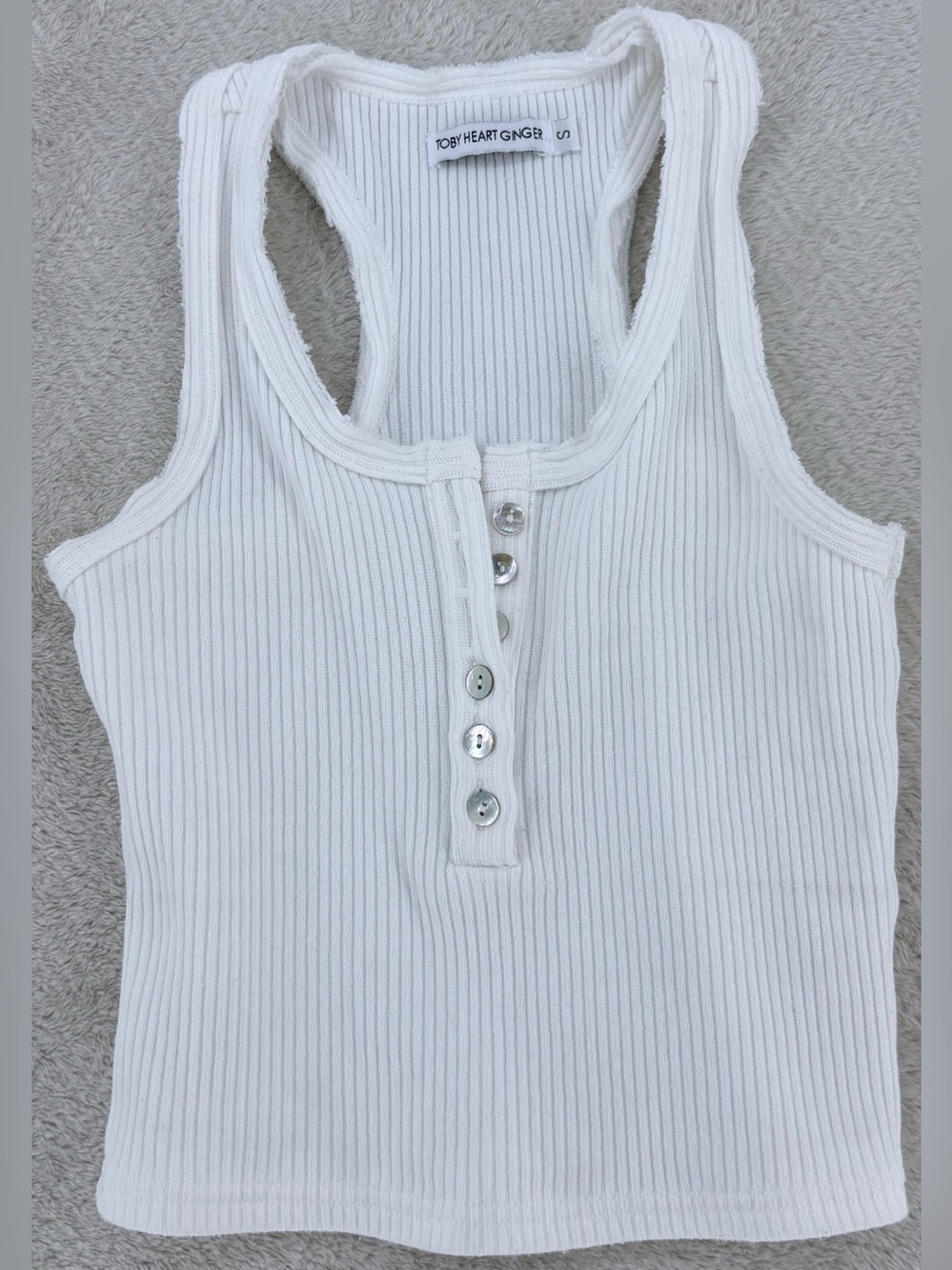 Toby Heart Ginger Women’s S Luna Crop Top